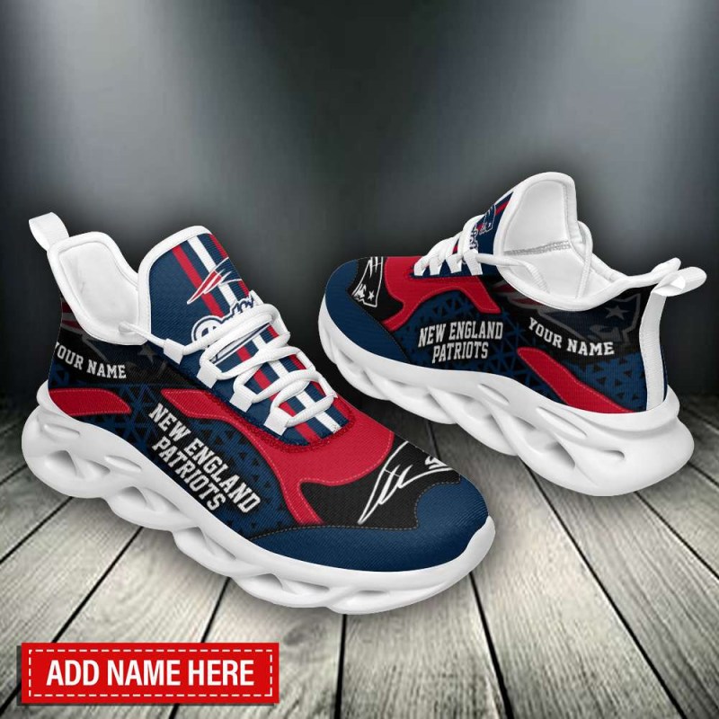 New England Patriots Personalized Yezy Running Sneakers