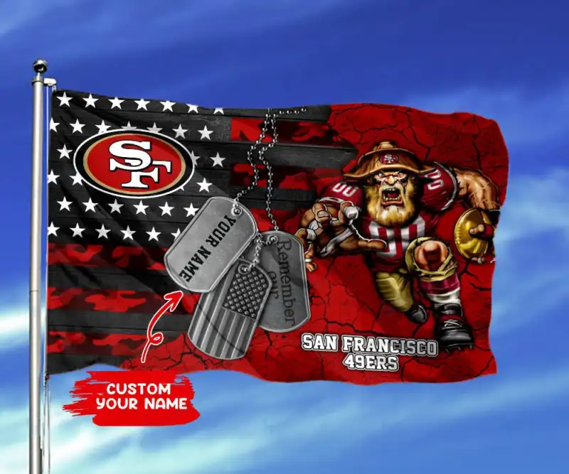 San Francisco 49ers Personalized Flag
