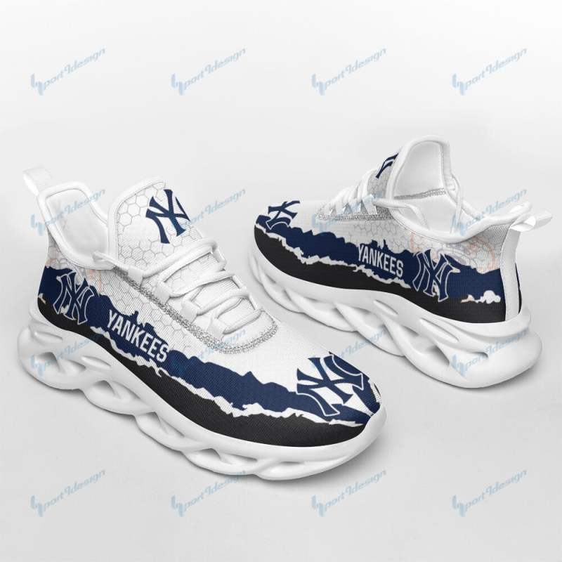 New York Yankees Personalized Yezy Running Sneakers Image 2