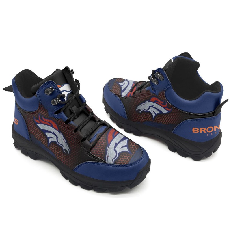 Denver Broncos Hiking Shoes Back View
