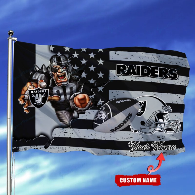 Las Vegas Raiders Personalized Flag