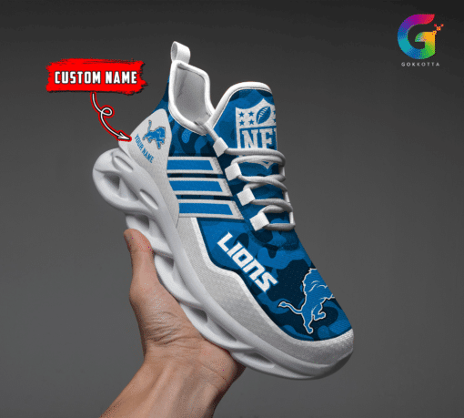 Comfortable Detroit Lions Fan Sneakers