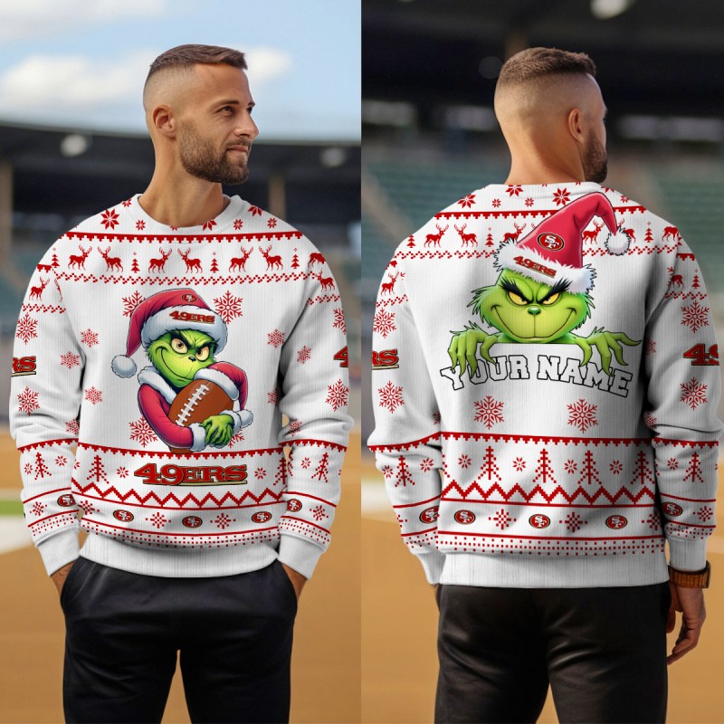 San Francisco 49ers Ugly Christmas Sweater Outdoor 4