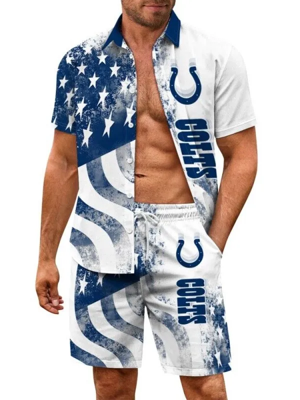 Indianapolis Colts Hawaiian Shirt and Shorts