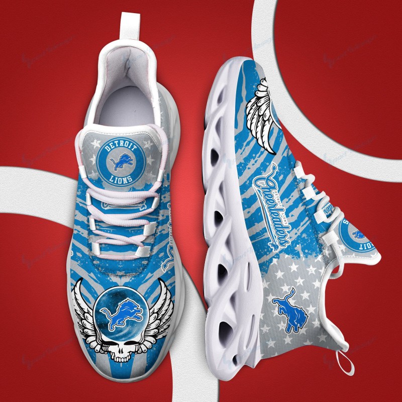 Detroit Lions Yezy Running Sneakers