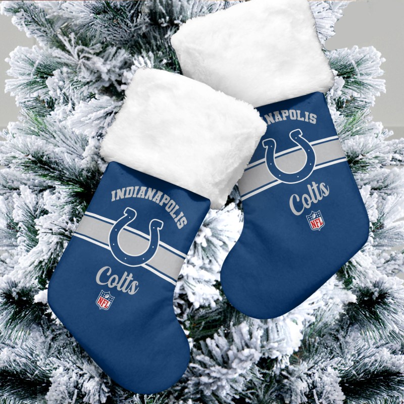 Another view of Indianapolis Colts Christmas Socks