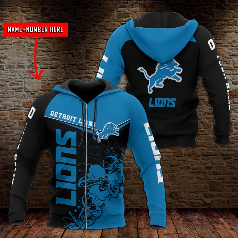 Detroit Lions Personalized Hoodie