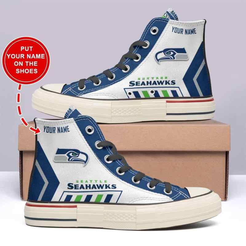 Seattle Seahawks Custom High Top Shoes