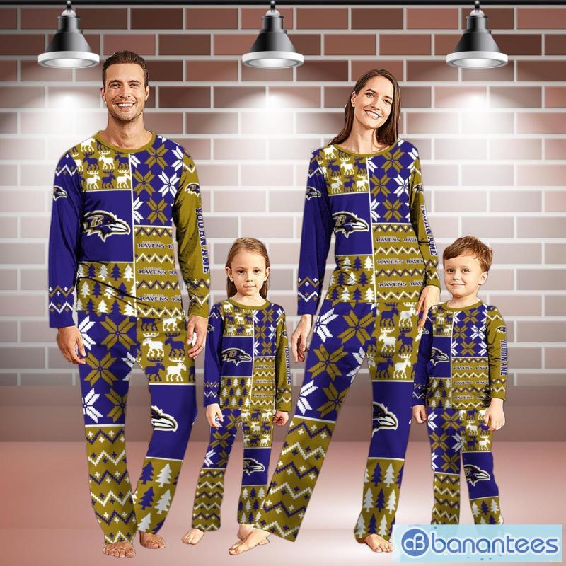 Baltimore Ravens Pajamas Set Christmas Gift