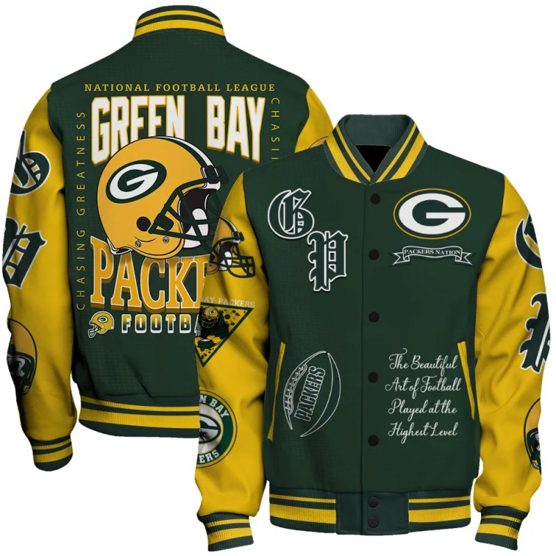 Green Bay Packers Varsity Jacket Image 1