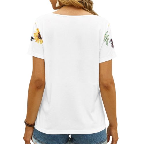 Atlanta Falcons V-neck T-shirt Mockup 3