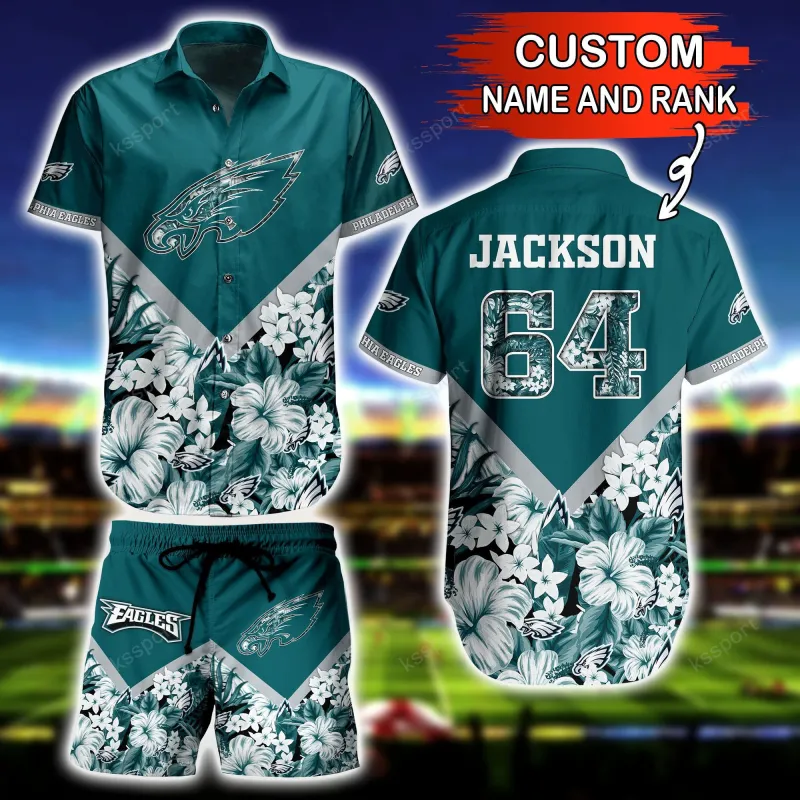 Philadelphia Eagles Personalized Shirt and Shorts