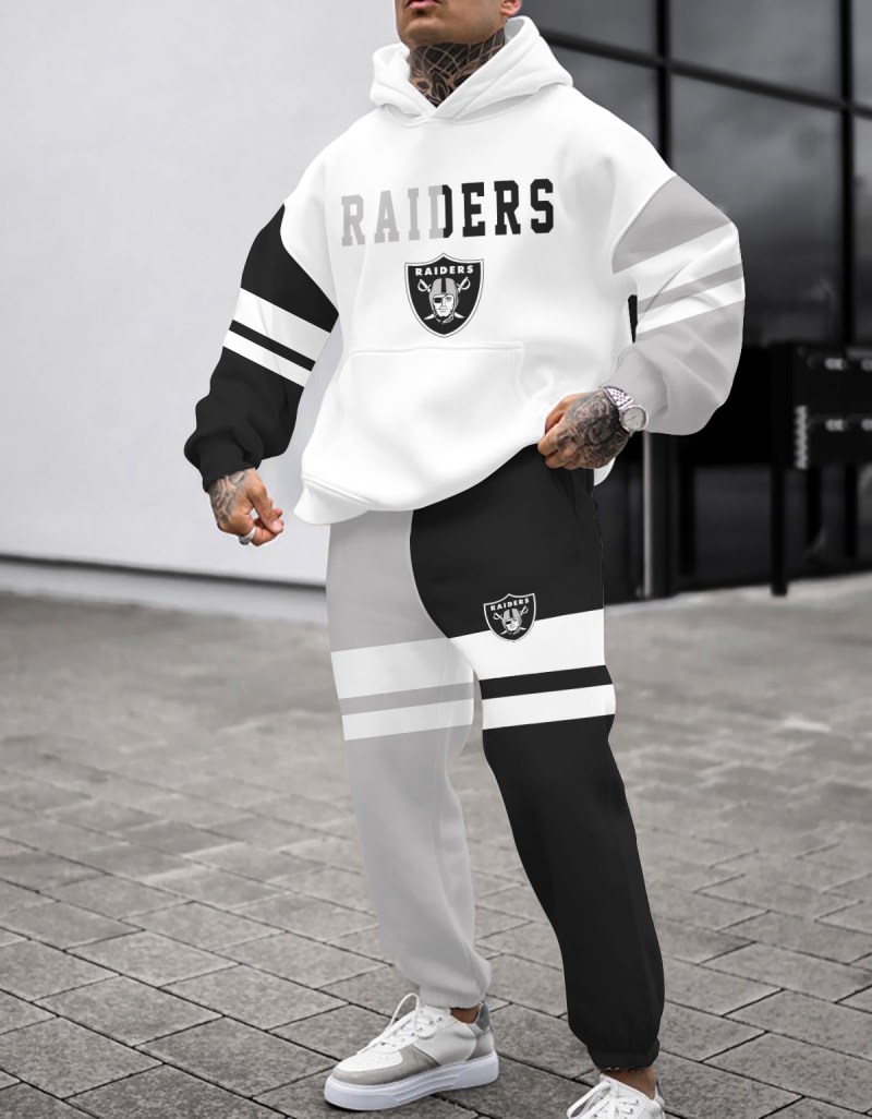 Las Vegas Raiders Combo Pullover Hoodie And Sweatpants - Image 1