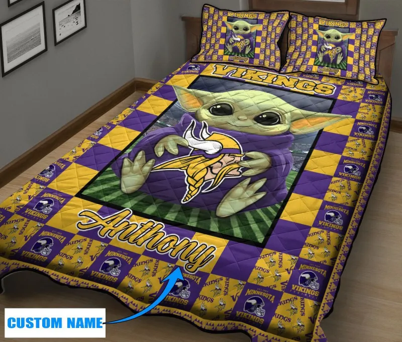 Minnesota Vikings Quilt Set - Alternate View