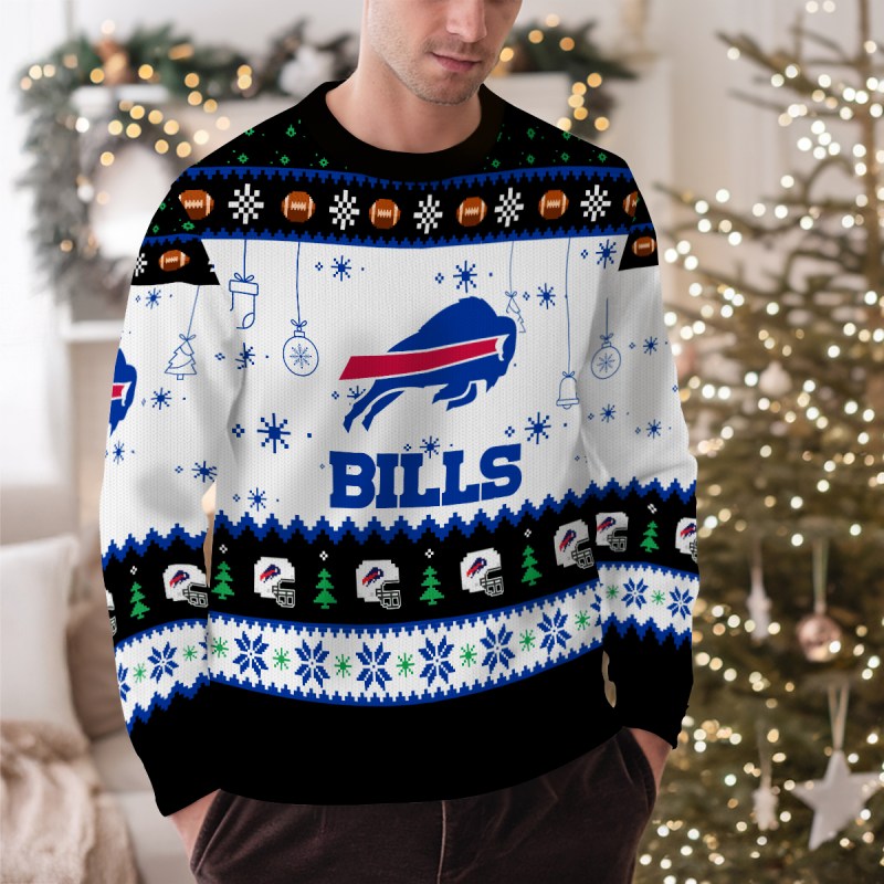 Buffalo Bills Ugly Christmas Sweater - Outdoor 1