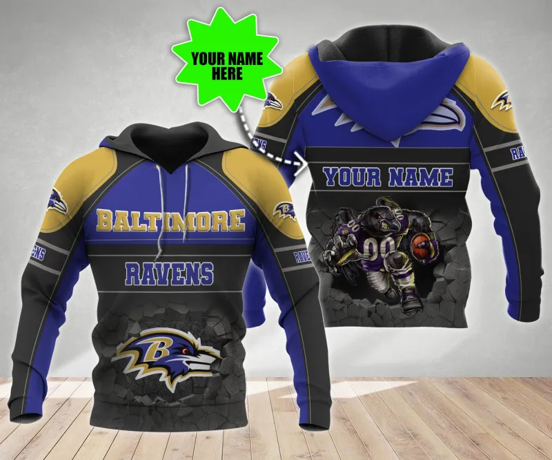 Baltimore Ravens Personalized Ugly Christmas Sweater