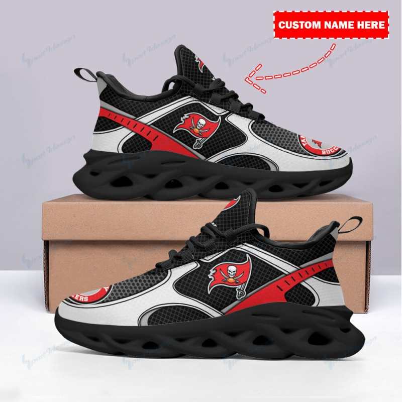 Tampa Bay Buccaneers Personalized Yezy Sneakers Top View