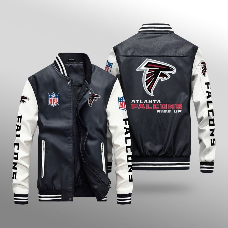Atlanta Falcons Leather Bomber Jacket
