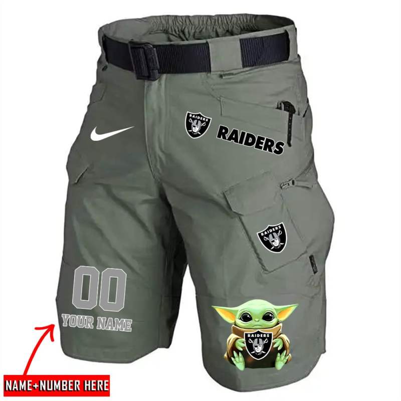 Front View of Raiders Men's Shorts