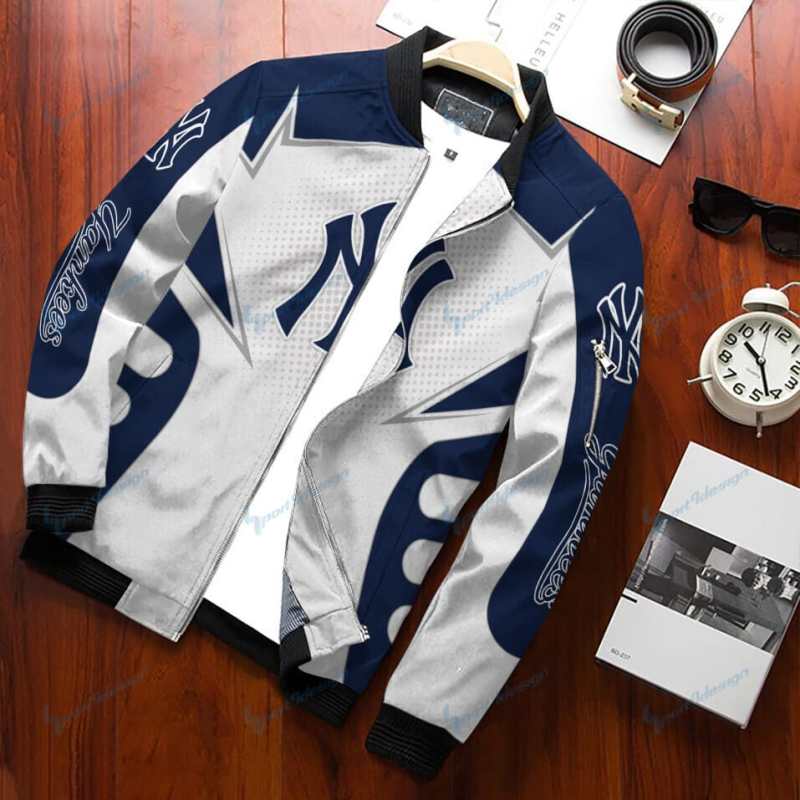 New York Yankees Bomber Jacket Side View