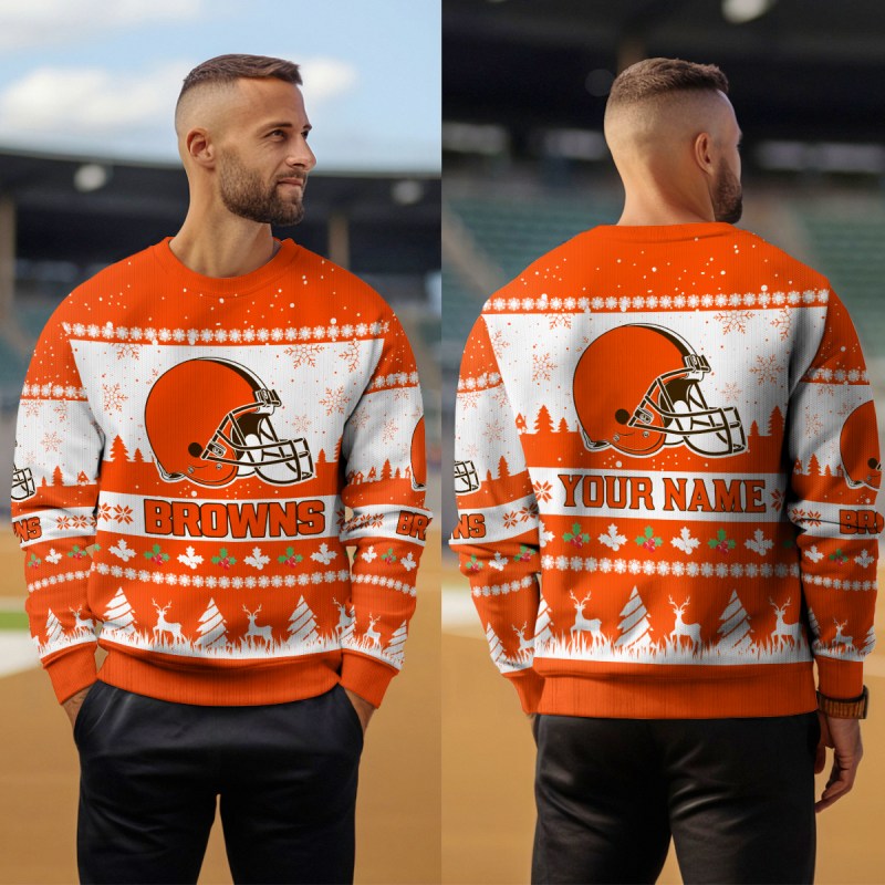 Cleveland Browns Ugly Christmas Sweater - Image 3