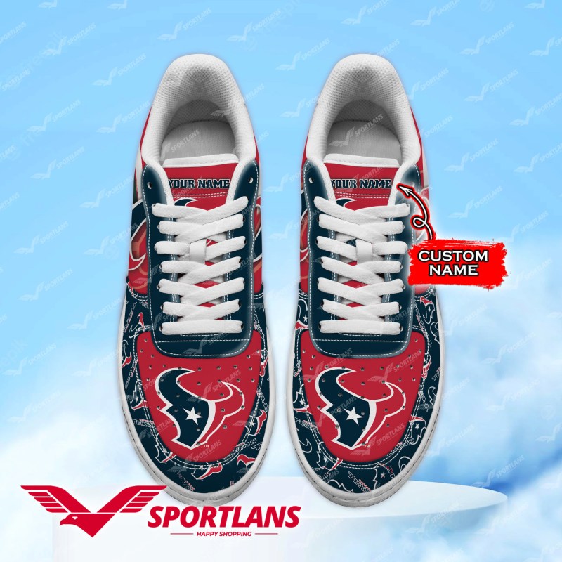 Houston Texans NFL Personalized Air Force 1 Shoes