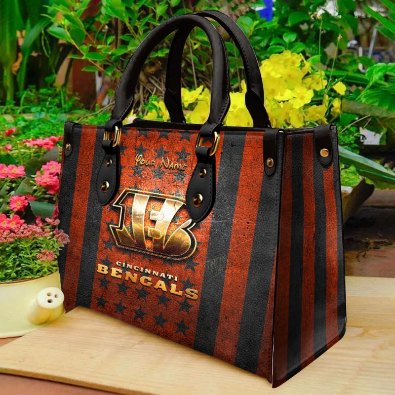 Cincinnati Bengals Leather Hand Bag