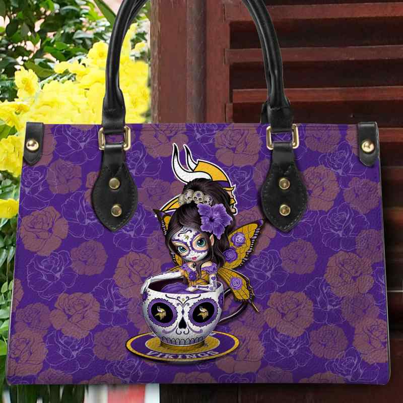 Minnesota Vikings Leather Handbag
