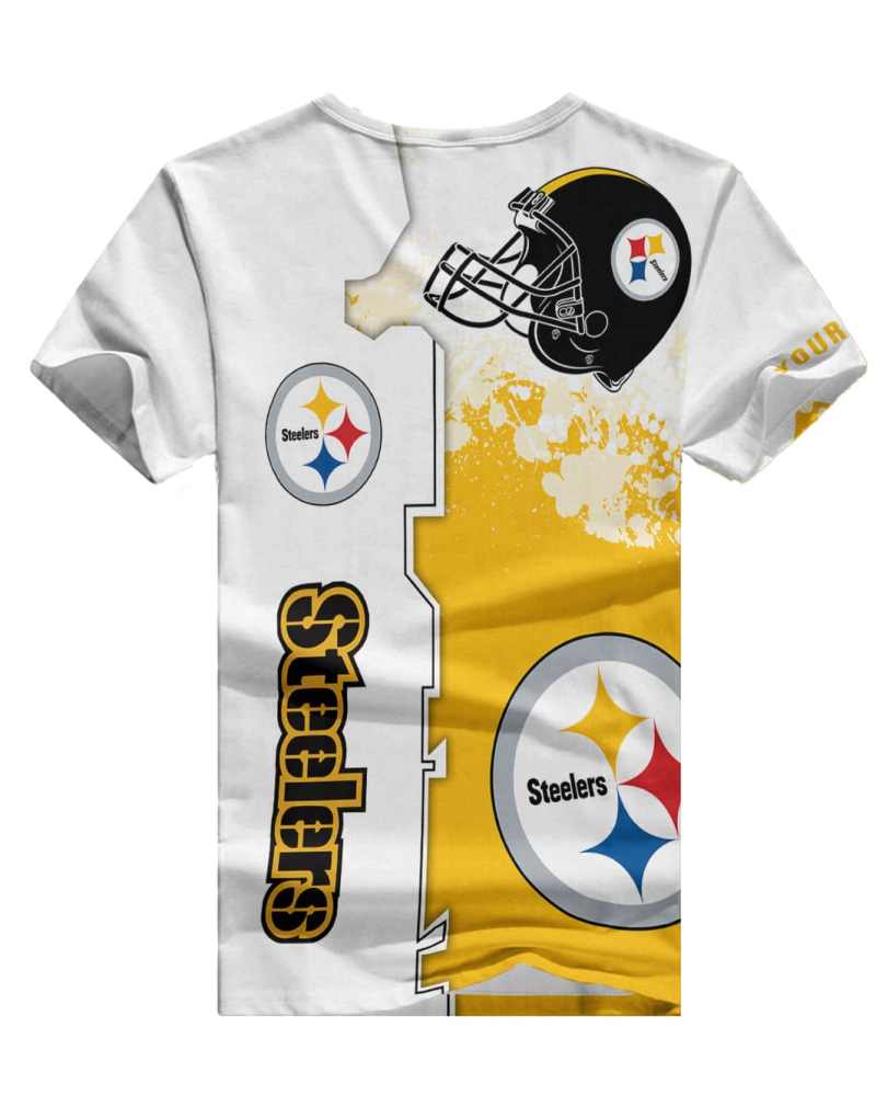 Pittsburgh Steelers Personalized V-neck Women T-shirt
