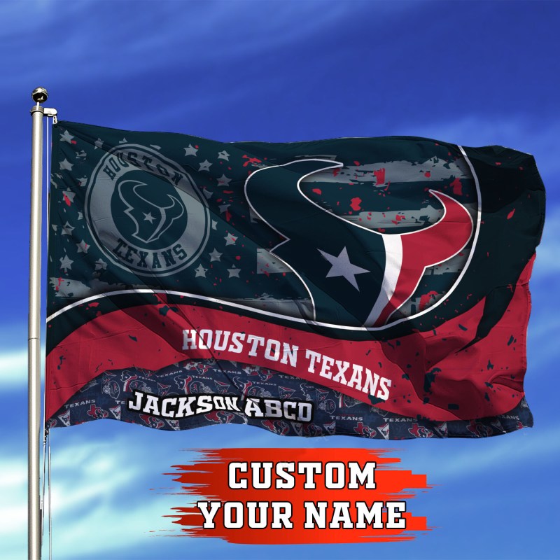 Houston Texans Personalized Flag