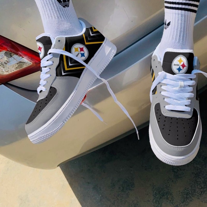 Pittsburgh Steelers AF1 Shoes Side View