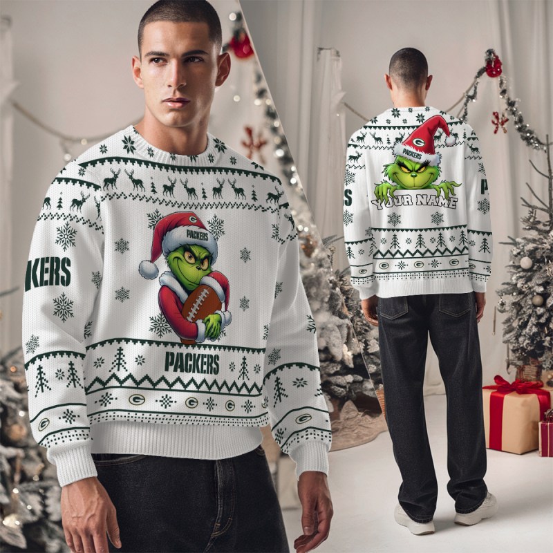 Green Bay Packers Ugly Christmas Sweater Studio