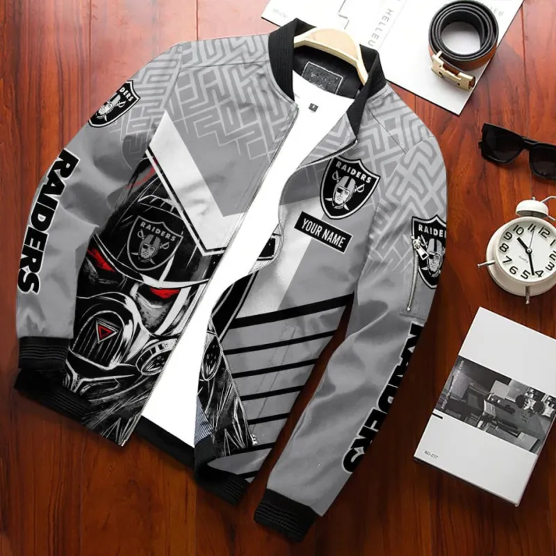 Las Vegas Raiders Personalized Bomber Jacket
