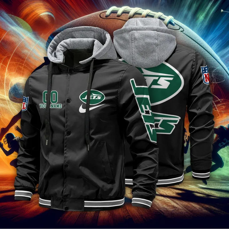 New York Jets Personalized Baseball Jacket
