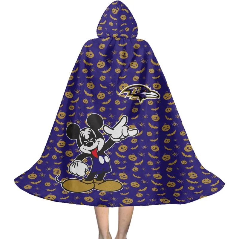 Baltimore Ravens Halloween Cloak Back View