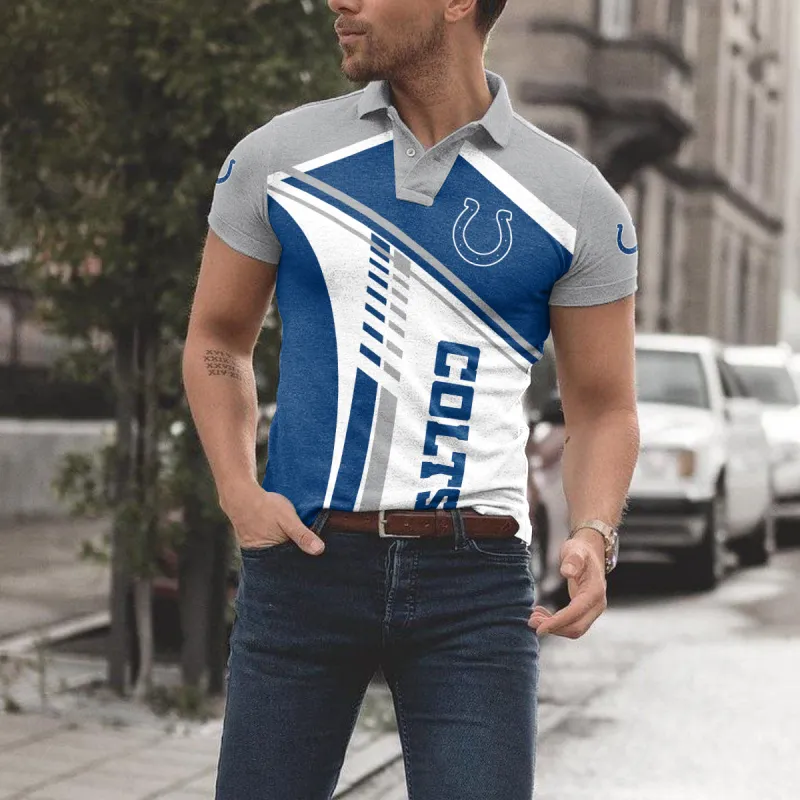 Indianapolis Colts Polo T-shirt - Back view