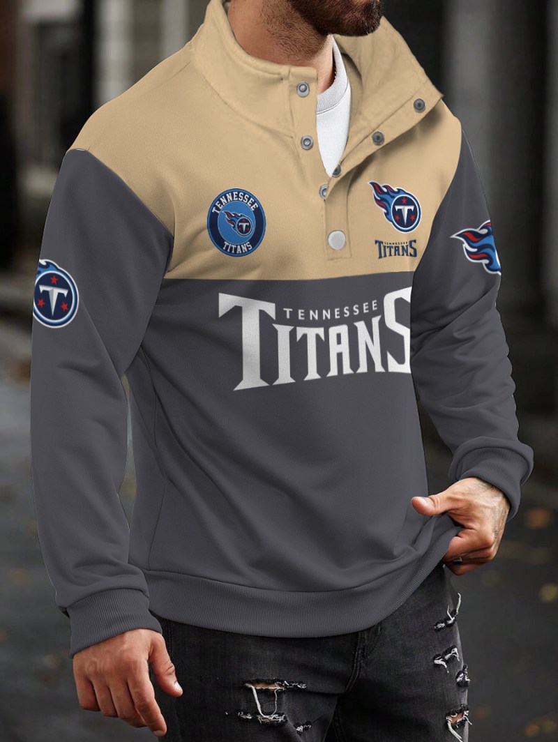 Tennessee Titans Colorful Stand Collar Sweatshirt