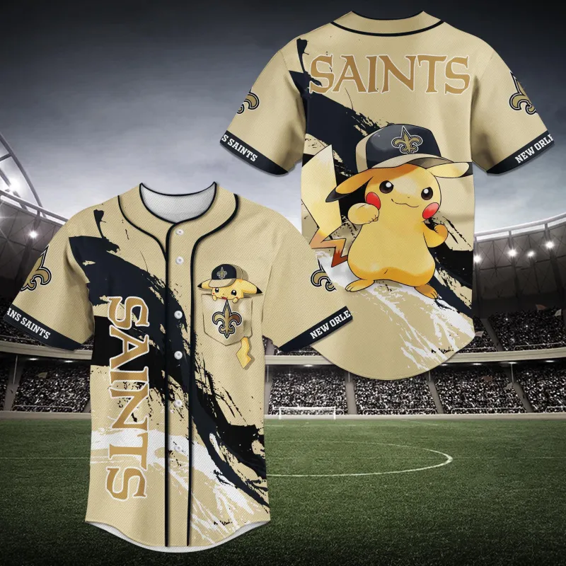 New Orleans Saints Baseball Jersey