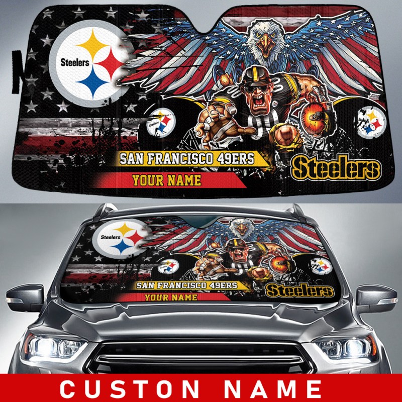 Pittsburgh Steelers Personalized Auto Sun Shade