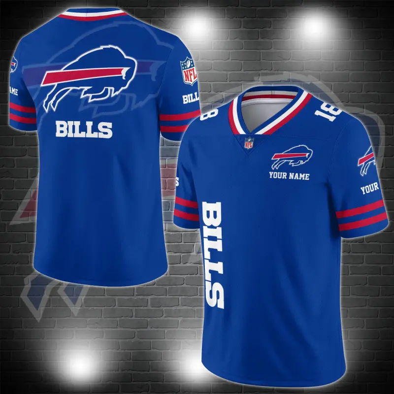 Buffalo Bills Personalized V-neck Jersey