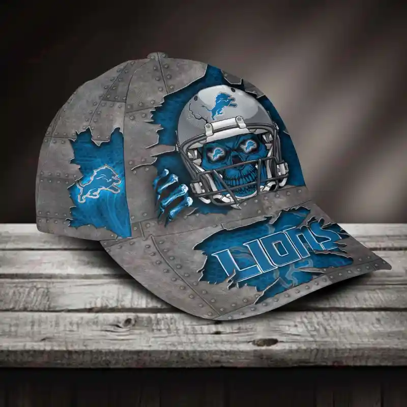 Detroit Lions Classic Cap Side View