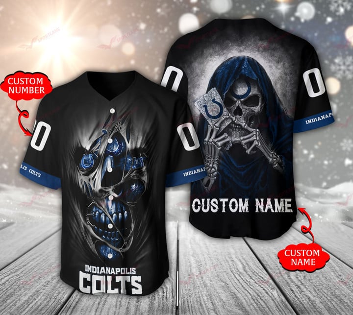 Indianapolis Colts Personalized Baseball Jersey