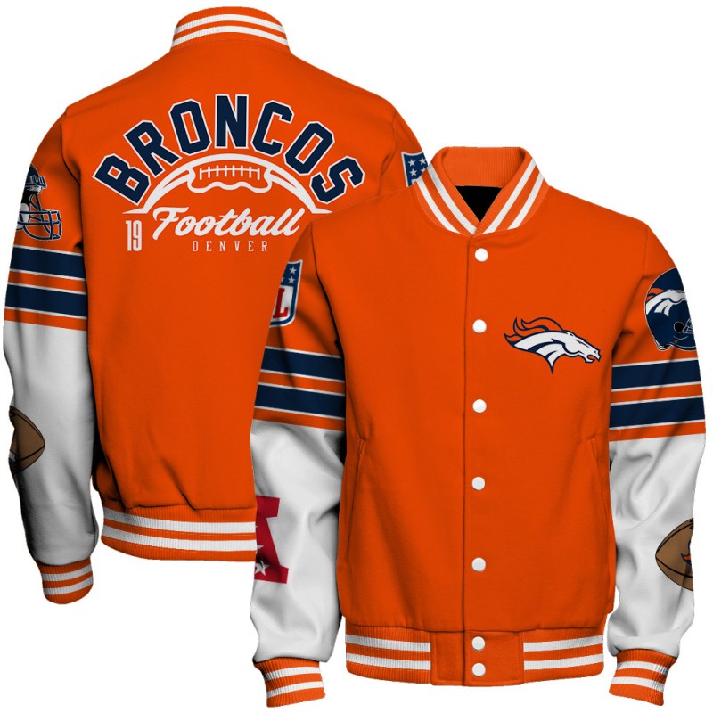 Denver Broncos Unisex Ultimate Game Day Varsity Jacket Image 1