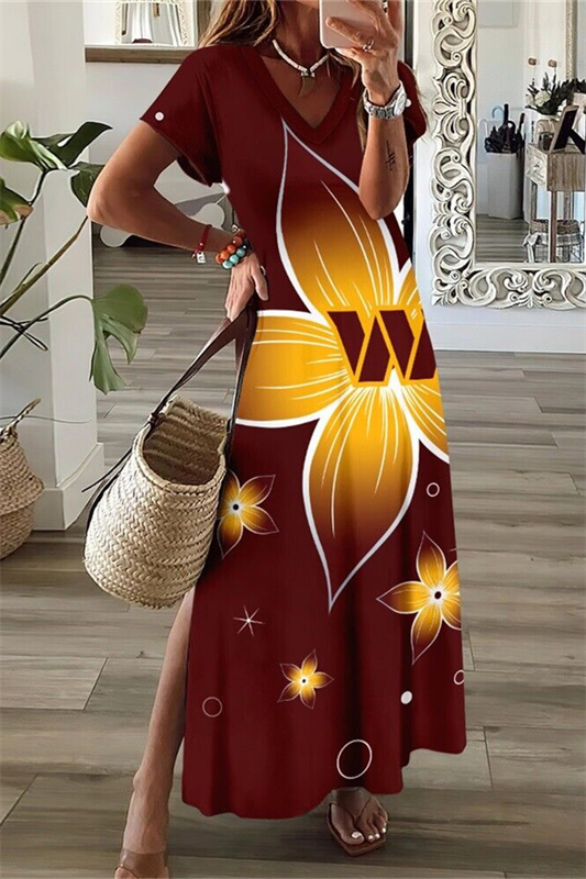 Washington Commanders Long Dress