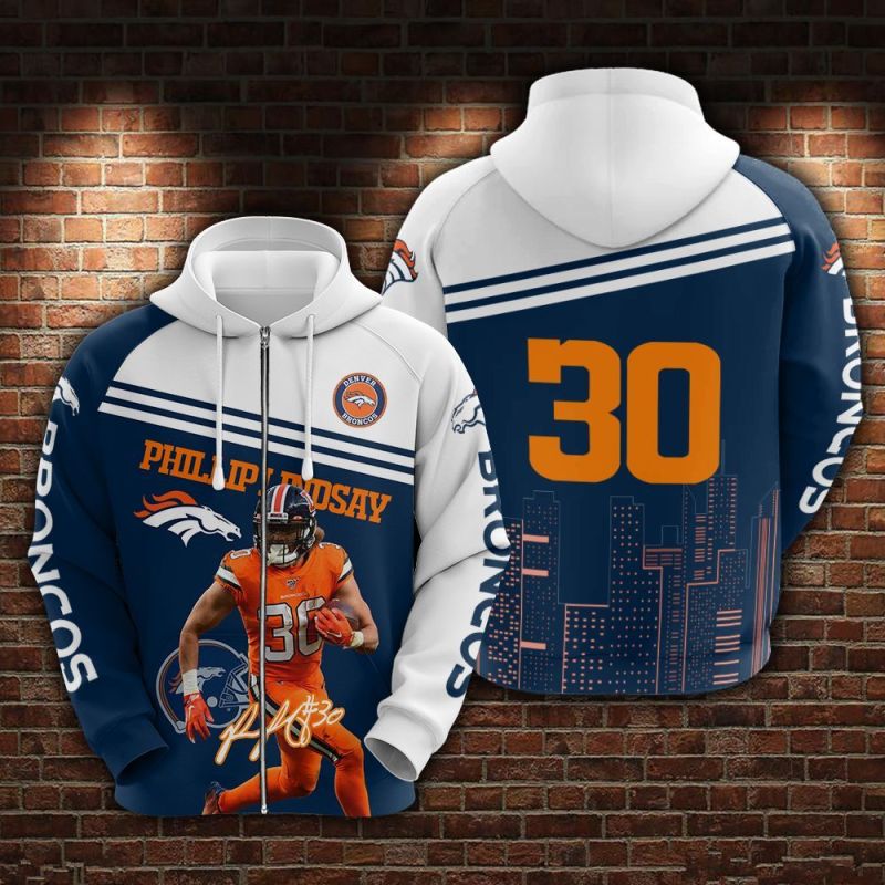 Phillip Lindsay Denver Broncos Hoodie