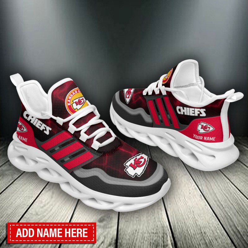 Kansas City Chiefs Personalized Yezy Running Sneakers