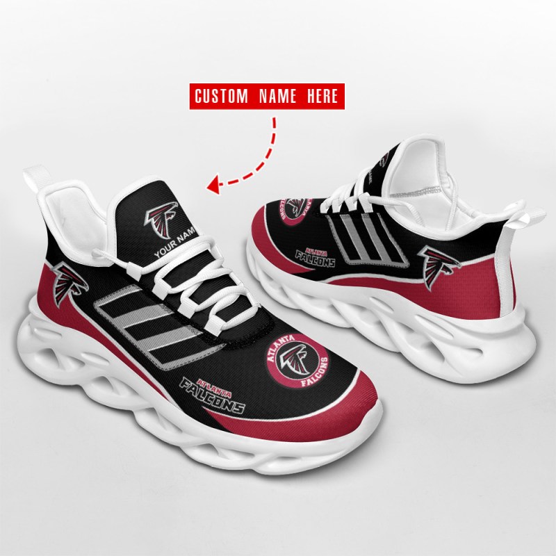 Atlanta Falcons Yezy Running Sneakers Side View