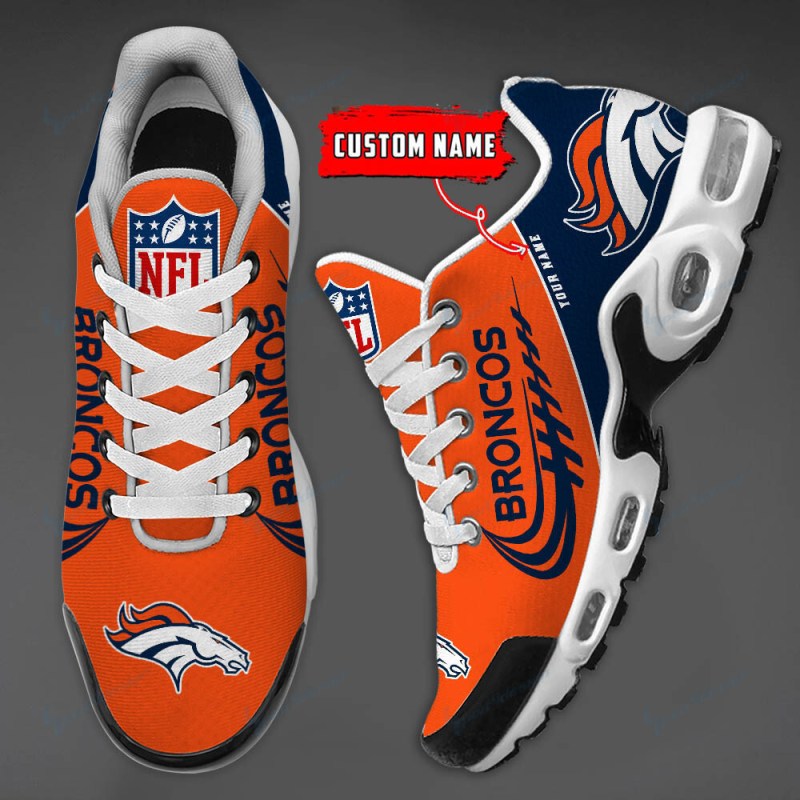 Denver Broncos Personalized T-N Youth Sneakers - Back View
