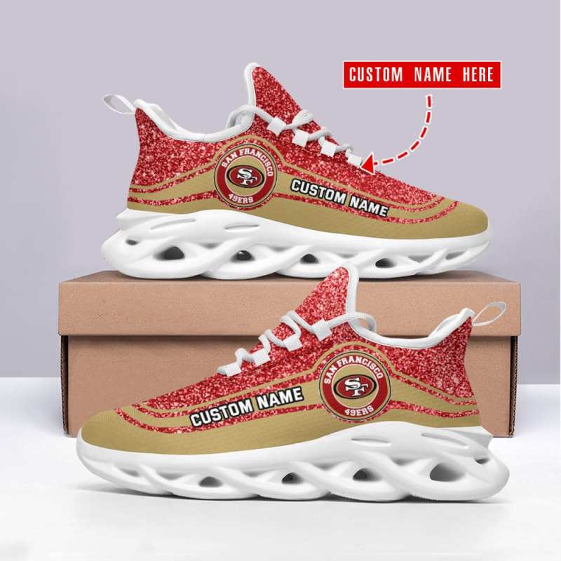 San Francisco 49ers Personalized Yezy Running Sneakers 3