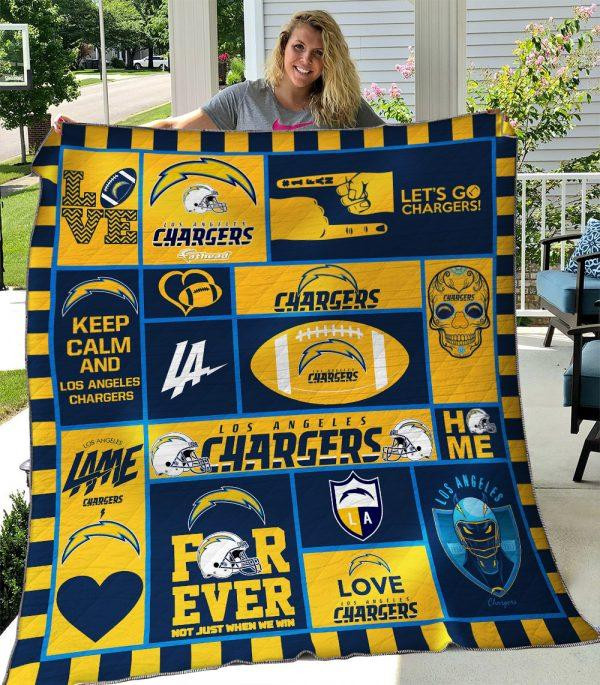 Los Angeles Chargers Premium Quilt Size Chart
